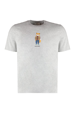 Cotton crew-neck T-shirt-0